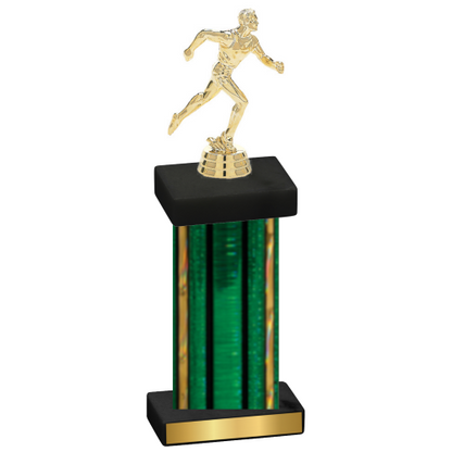 Single Green Glacier Running Trophy