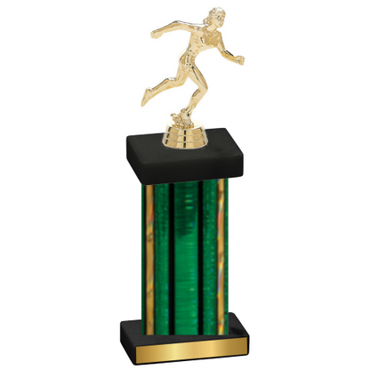 Single Green Glacier Running Trophy