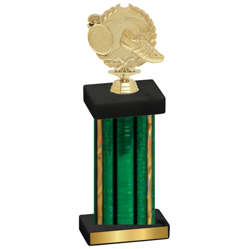 Single Green Glacier Running Trophy