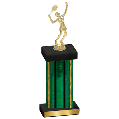 Single Green Glacier Tennis Trophy