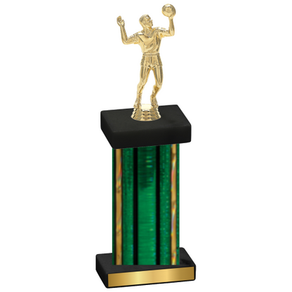 Single Green Glacier Volleyball Trophy