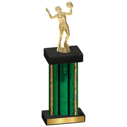 Single Green Glacier Volleyball Trophy