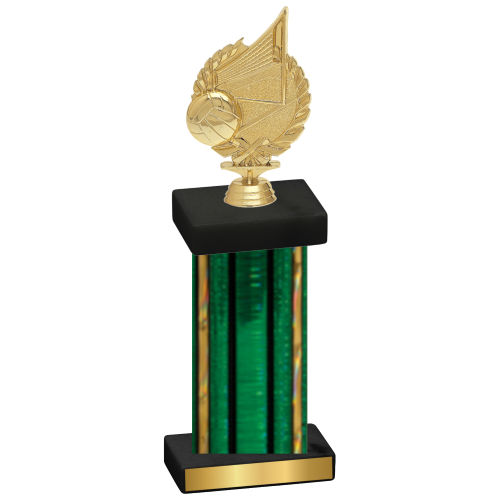 Single Green Glacier Volleyball Trophy