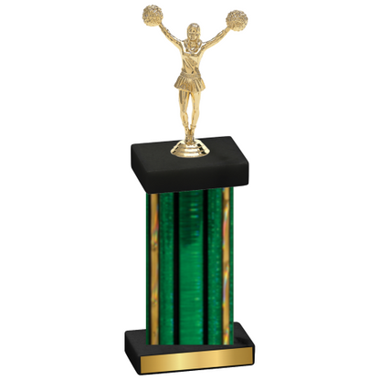 Single Green Glacier Cheerleading Trophy