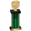 Single Green Glacier Cheerleading Trophy