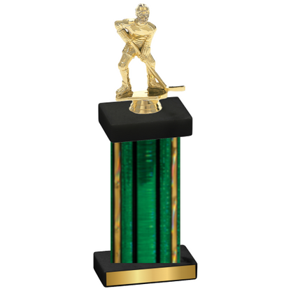 Single Green Glacier Hockey Trophy