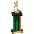 Single Green Glacier Hockey Trophy