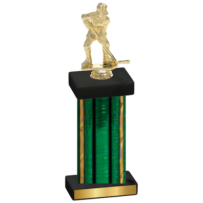 Single Green Glacier Hockey Trophy