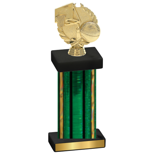 Single Green Glacier Basketball Trophy