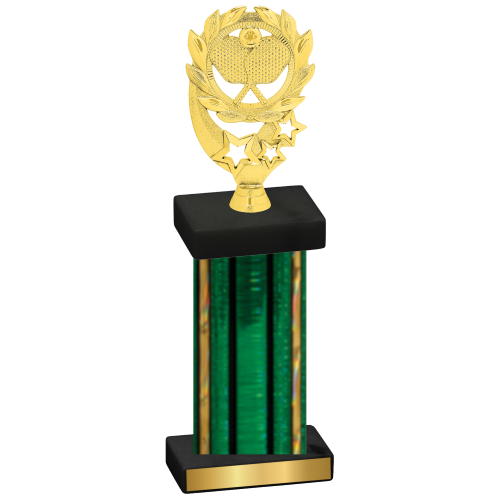 Single Green Glacier Pickleball Trophy