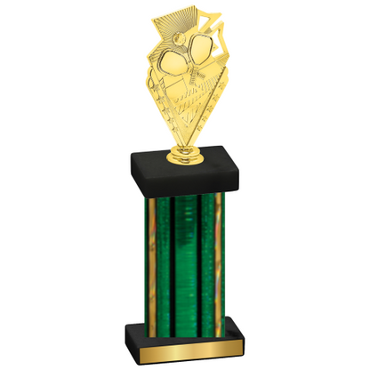 Single Green Glacier Pickleball Trophy