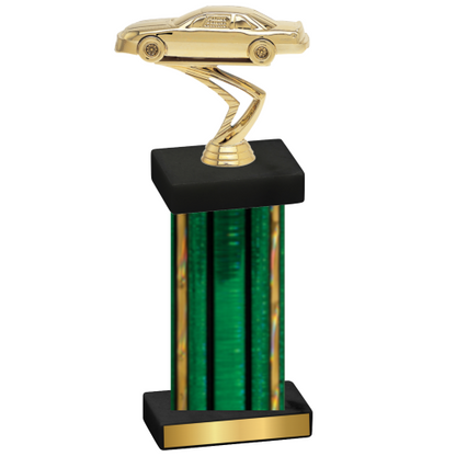 Single Green Glacier Cars Trophy