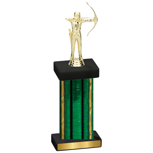 Single Green Glacier Archery Trophy