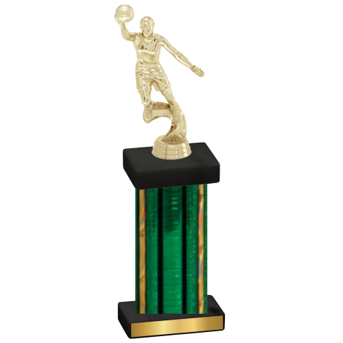 Single Green Glacier Basketball Trophy