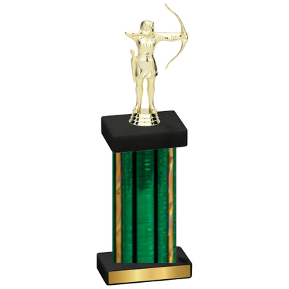 Single Green Glacier Archery Trophy