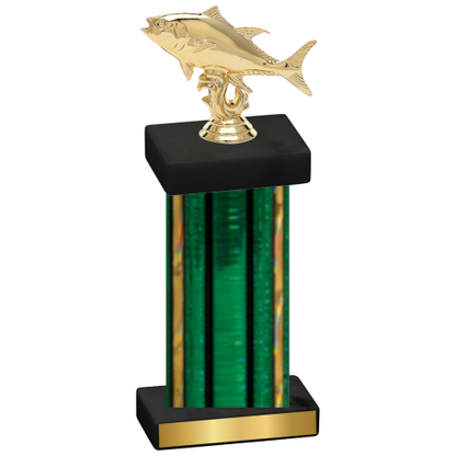 Single Green Glacier Fishing Trophy