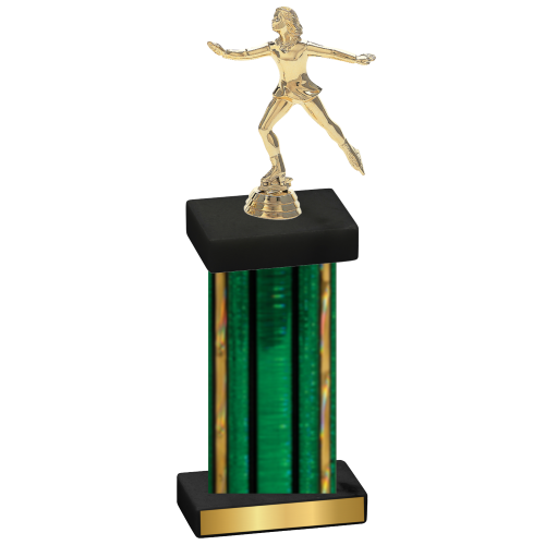 Single Green Glacier Skater Trophy