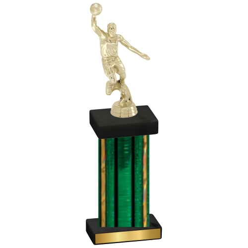 Single Green Glacier Basketball Trophy