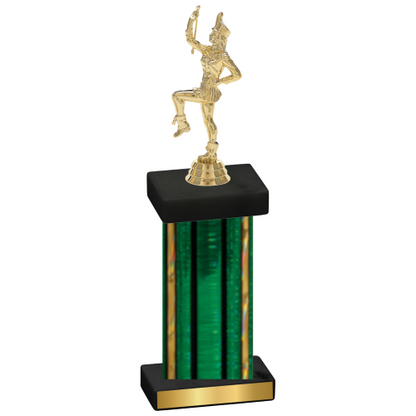 Single Green Glacier Majorette Trophy