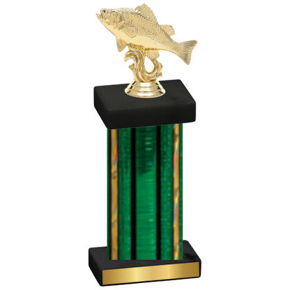 Single Green Glacier Fishing Trophy