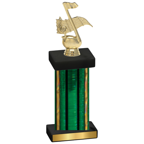 Single Green Glacier Music Trophy