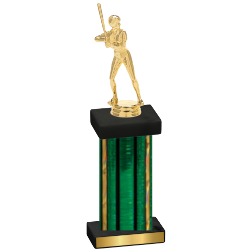 Single Green Glacier Softball Trophy