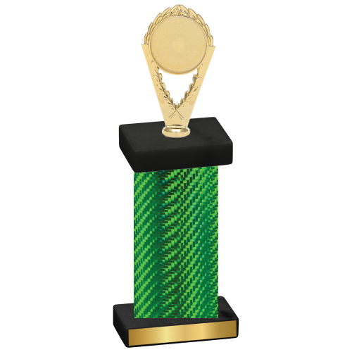 Single Green Carbon Fiber Insert Trophy