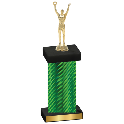 Single Green Carbon Fiber Victory Trophy