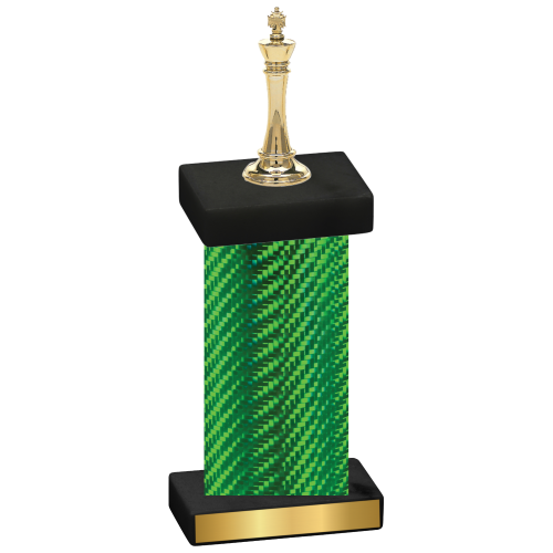 Single Green Carbon Fiber Chess Trophy