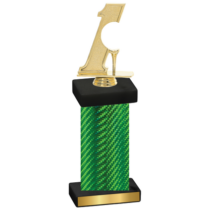 Single Green Carbon Fiber Golf Trophy