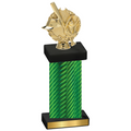 Single Green Carbon Fiber Baseball Trophy