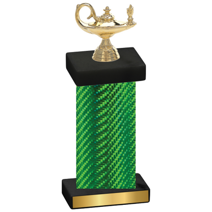 Single Green Carbon Fiber Academics Trophy