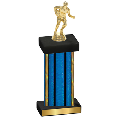 Single Blue Glacier Rugby Trophy