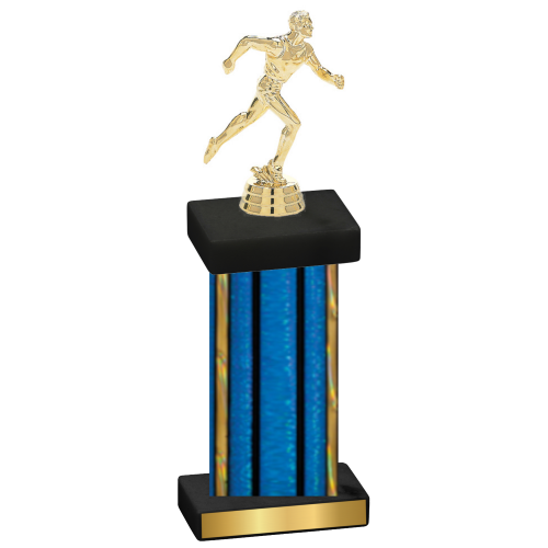 Single Blue Glacier Running Trophy