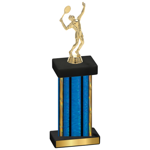 Single Blue Glacier Tennis Trophy