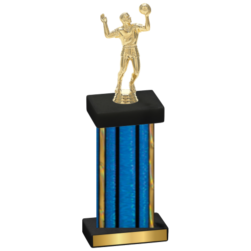 Single Blue Glacier Volleyball Trophy