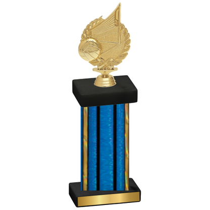 Single Blue Glacier Volleyball Trophy