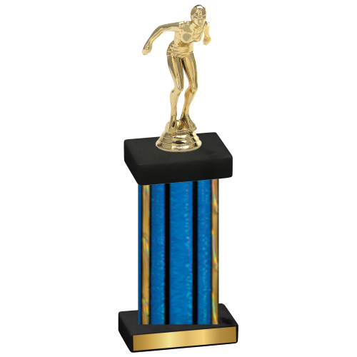 Single Blue Glacier Tennis Trophy