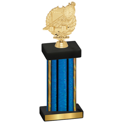 Single Blue Glacier Swimming Trophy