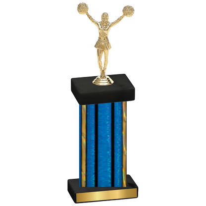 Single Blue Glacier Cheerleading Trophy