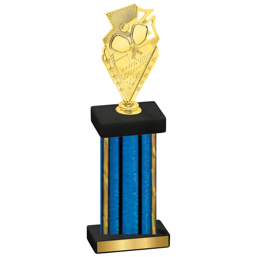 Single Blue Glacier Pickleball Trophy