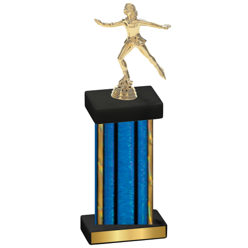 Single Blue Glacier Skater Trophy