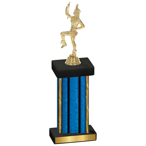 Single Blue Glacier Majorette Trophy