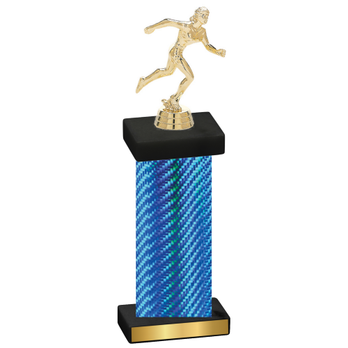 Single Blue Carbon Fiber Running Trophy