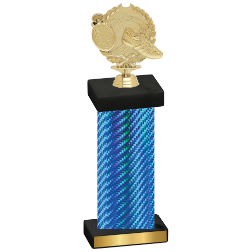 Single Blue Carbon Fiber Running Trophy