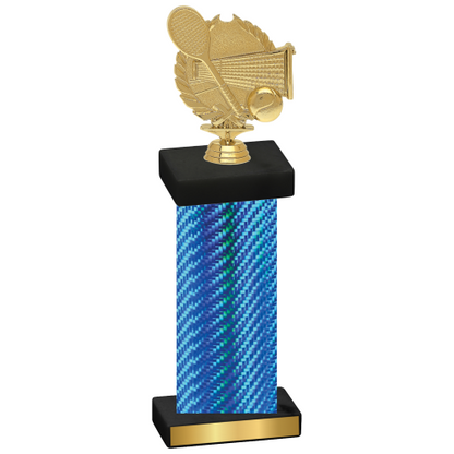 Single Blue Carbon Fiber Tennis Trophy