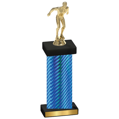 Single Blue Carbon Fiber Swimming Trophy