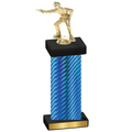 Single Blue Carbon Fiber Shooter Trophy