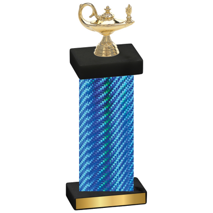 Single Blue Carbon Fiber Academics Trophy