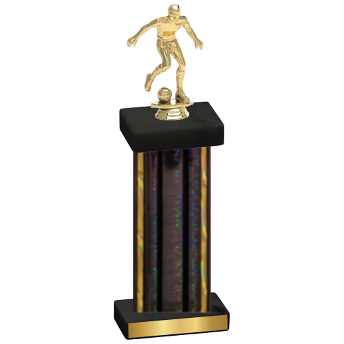 Single Black Glacier Soccer Trophy